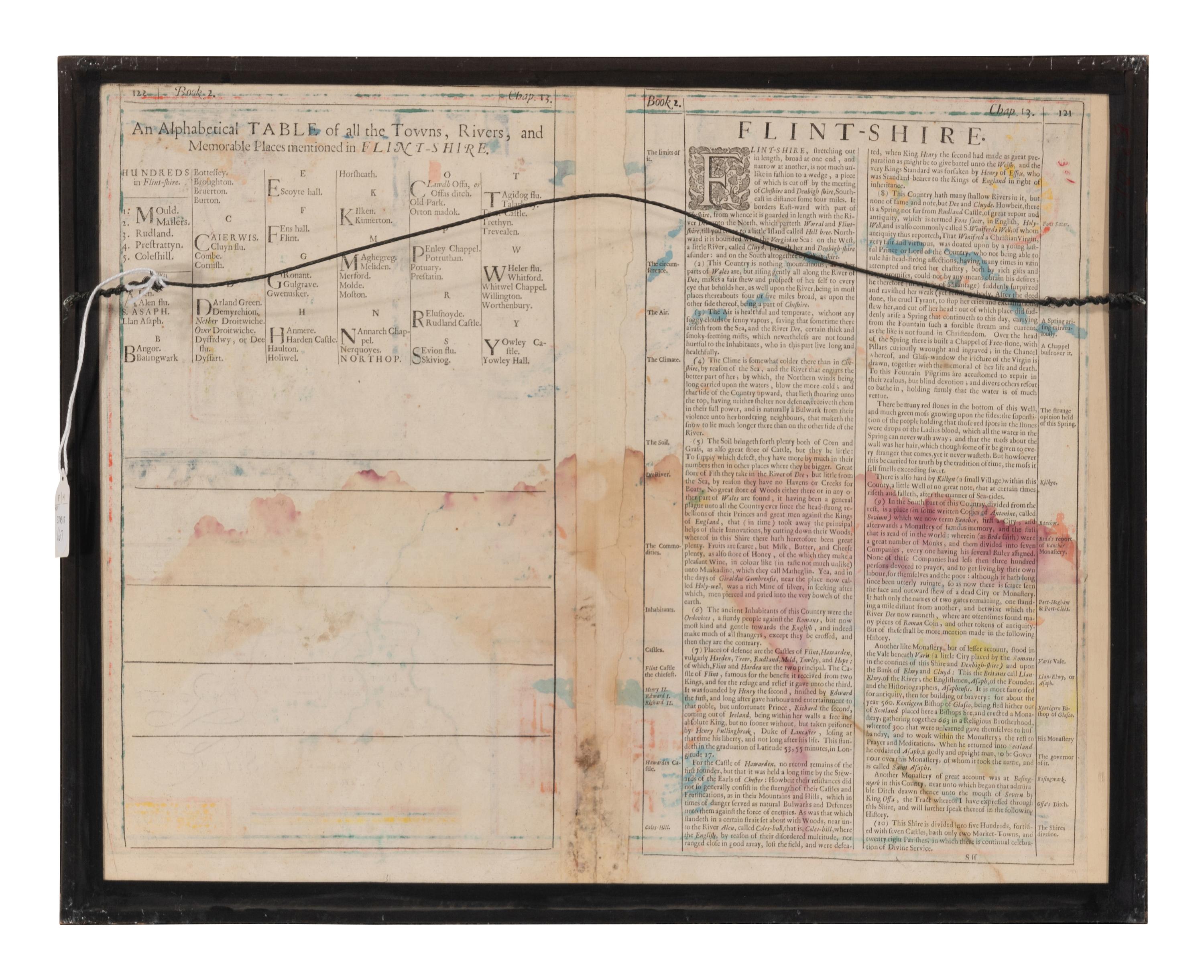 [MAP]. SPEED, John (1551 or 1552-1629). Flintshire . London, 1611.