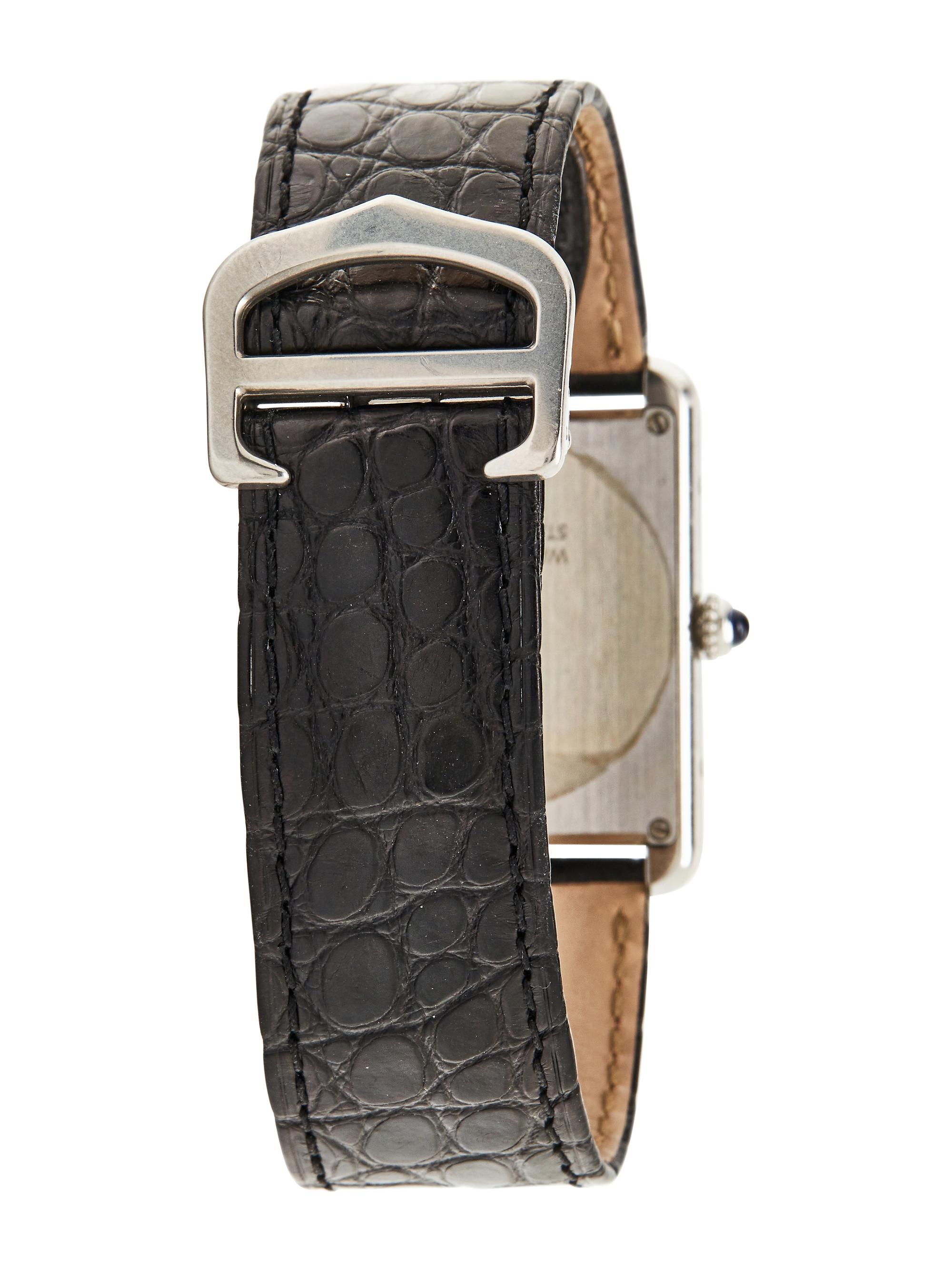 CARTIER, REF. 2715 STAINLESS STEEL 'TANK SOLO' WATCH