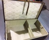 A Malles Goyard Flat Top Steamer Trunk, 35.5" x 22.5" x 20.75",