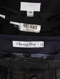 Eight Pairs of Designer Pants: One Rag and Bone, Five Ralph Rucci, One Bill Blass, and One Christian Dior