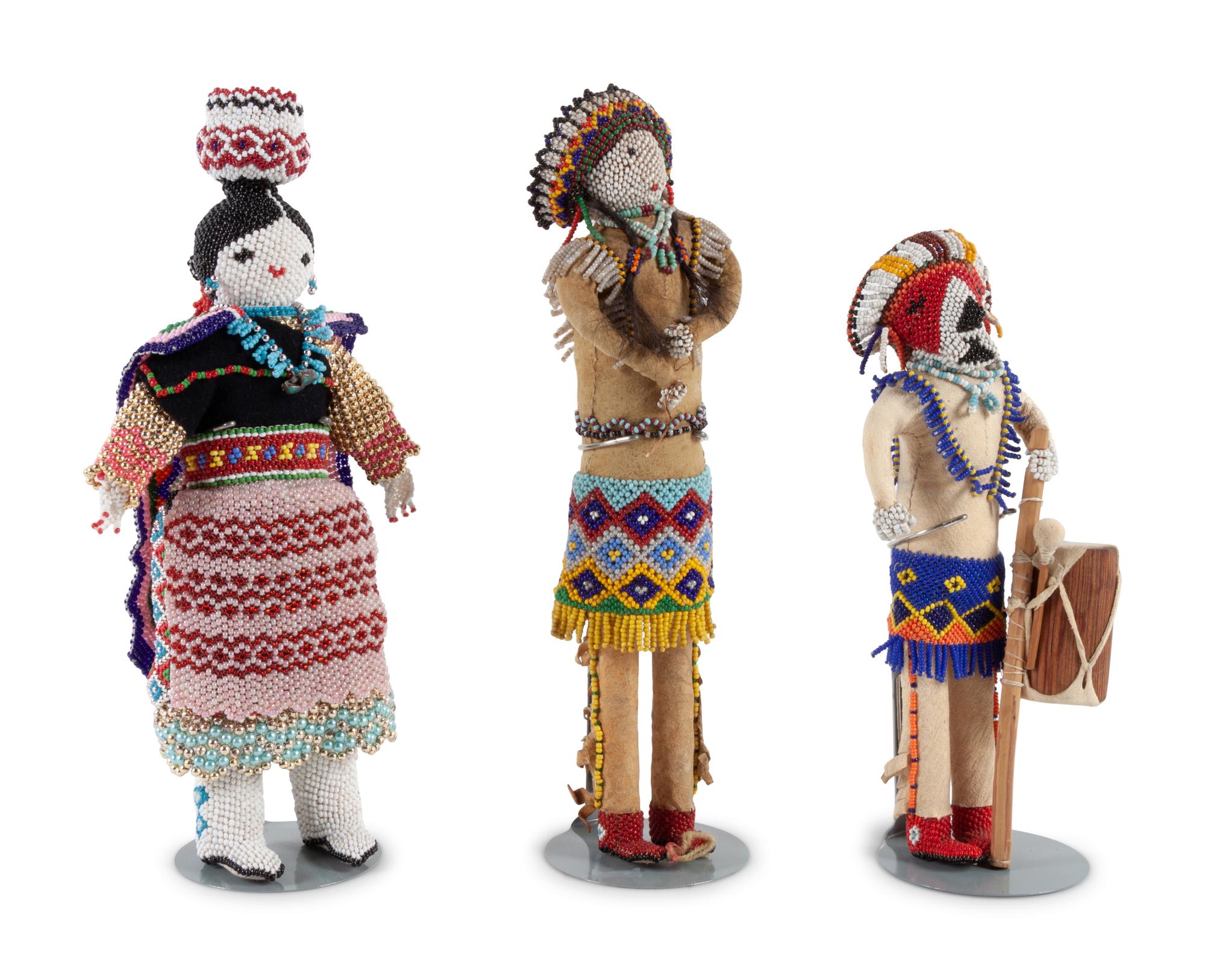 Collection of Zuni Beaded Dolls