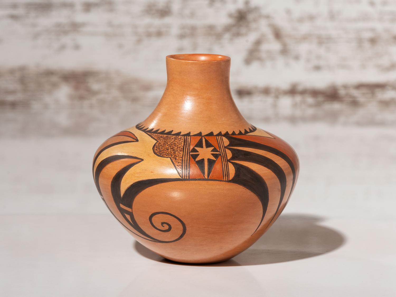 Polychrome Pottery Vase
