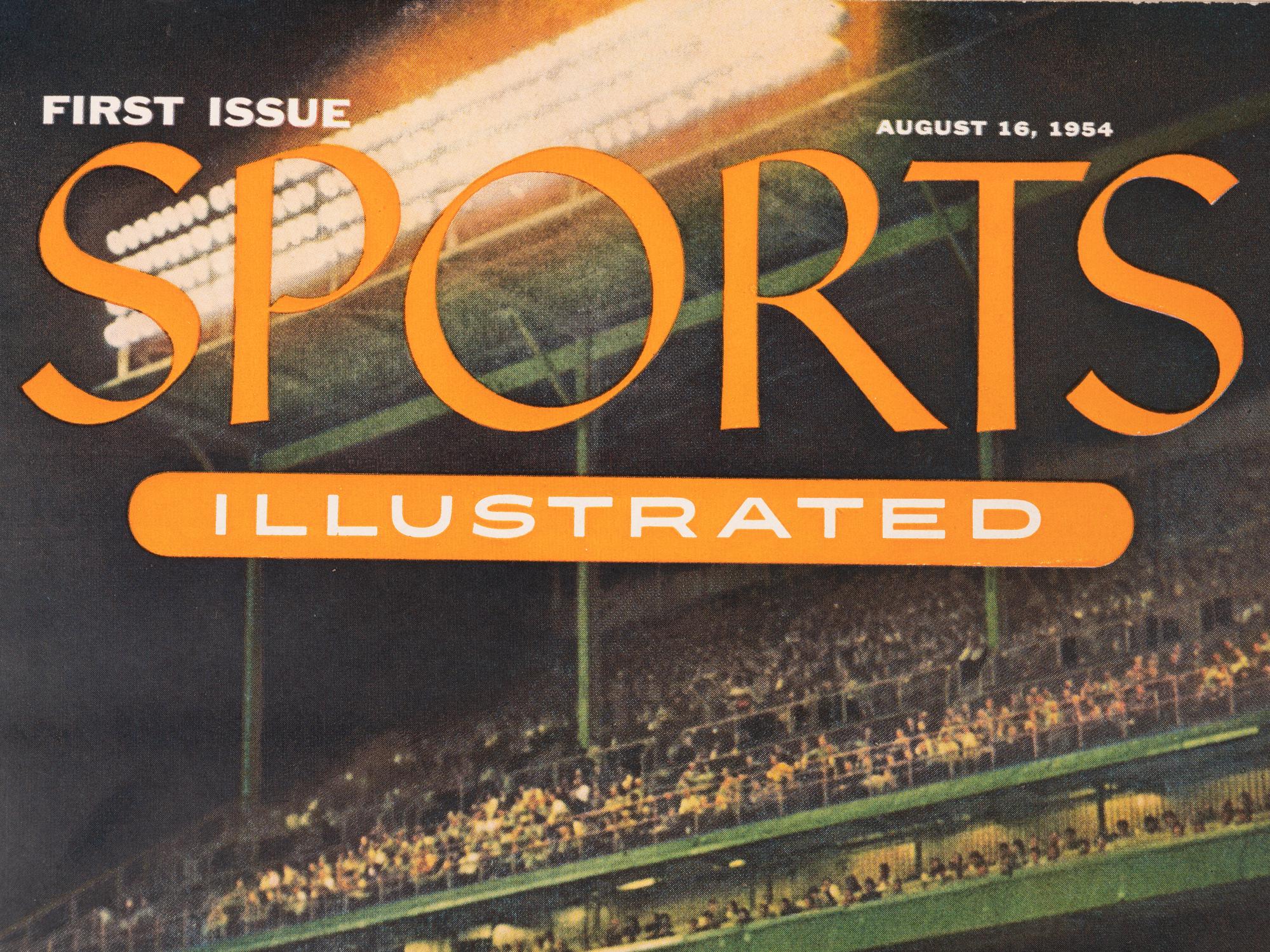 An Original 1954 Sports Illustrated First Issue Complete With Topps Baseball Cards Insert,