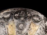A Sasanian Silver-Gilt Lobed Bowl
