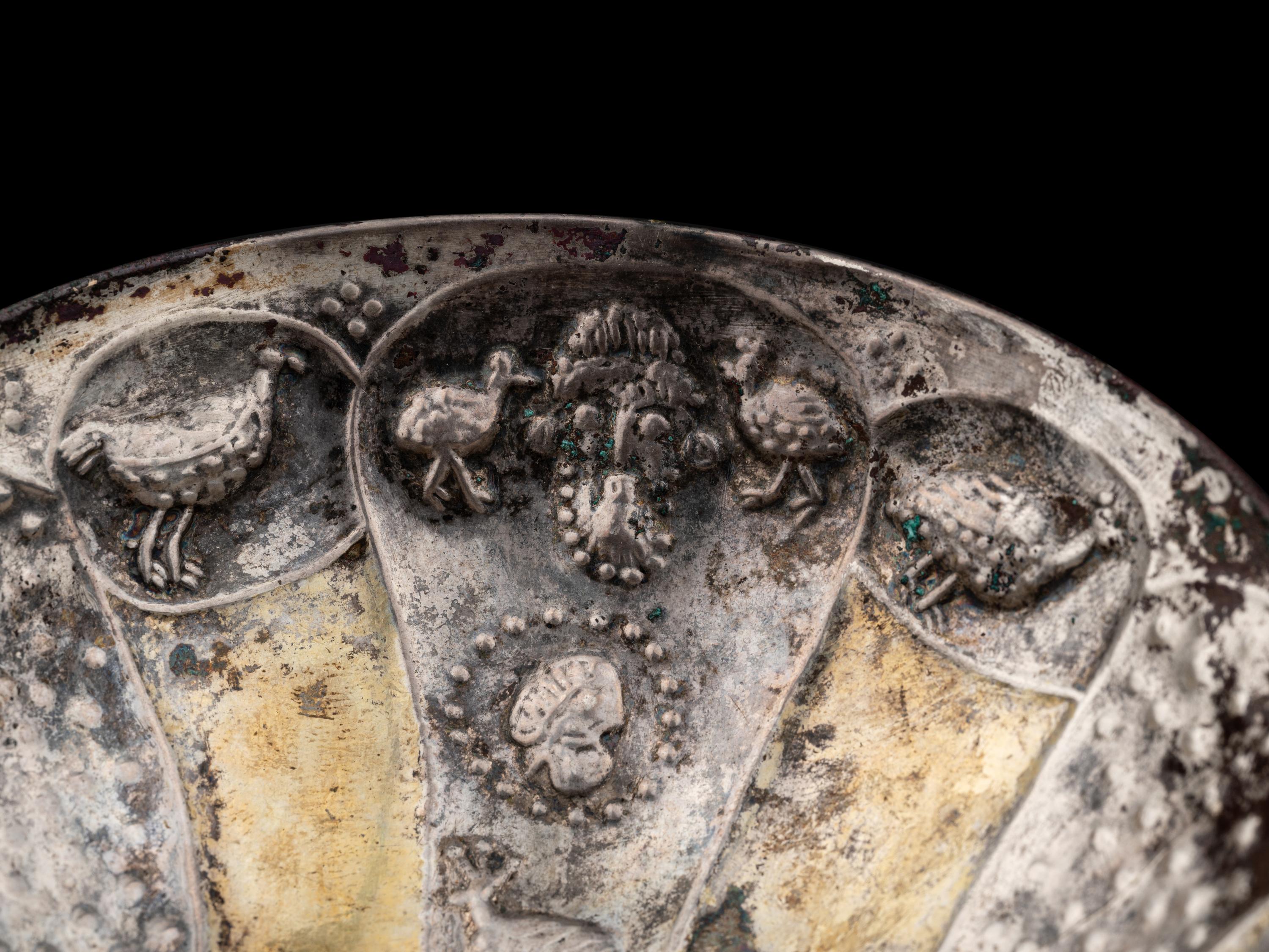 A Sasanian Silver-Gilt Lobed Bowl