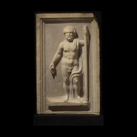 A Roman Marble Panel with Silenus