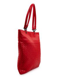 A Bottega Veneta Red Intrecciato Bag