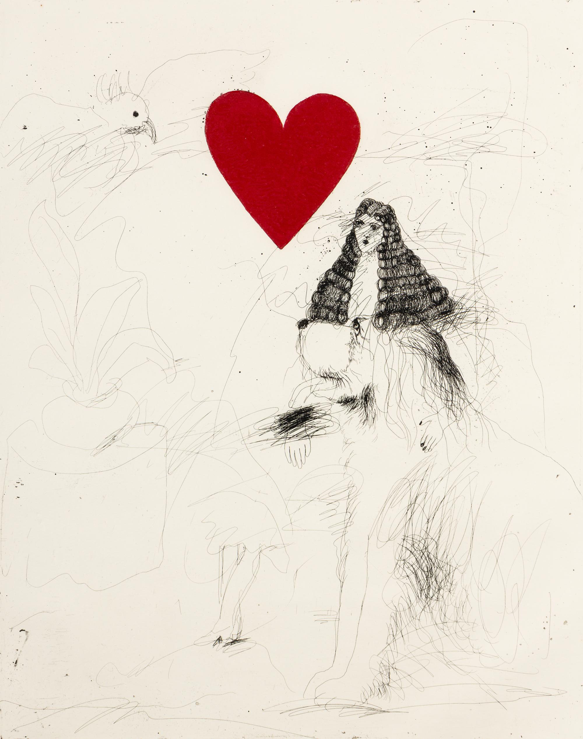 A Girl and Her Dog, State I , 1971