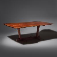 Conoid dining table with 4 butterfly joints, 1971