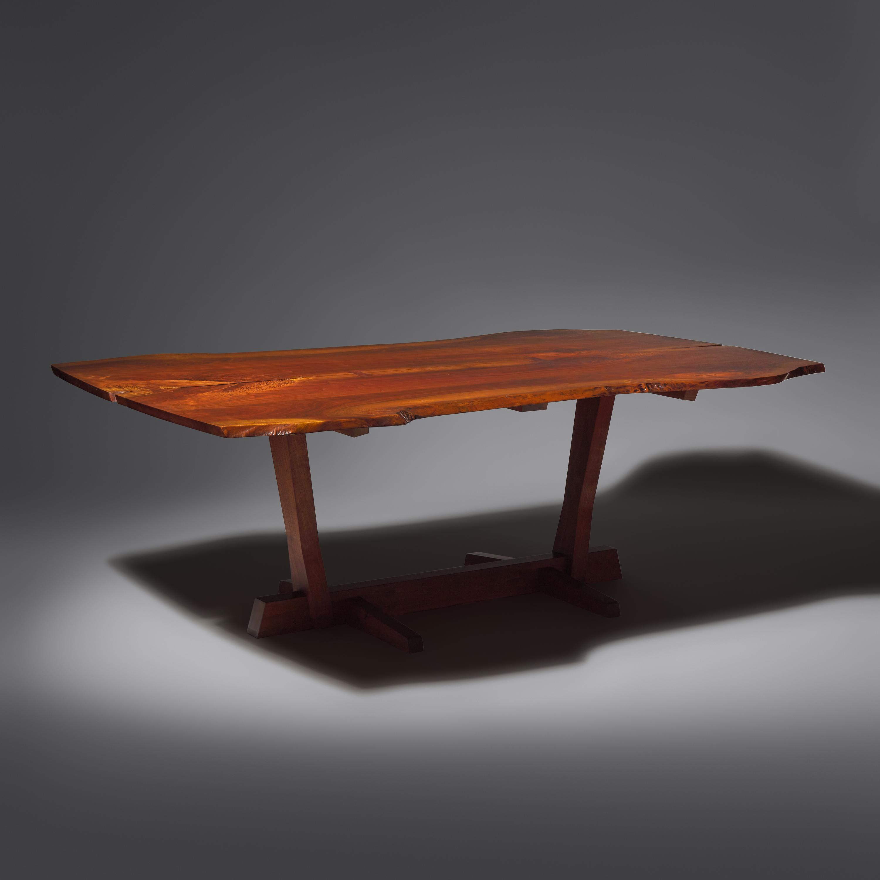 Conoid dining table with 4 butterfly joints, 1971