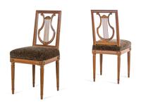 A Pair of Louis XVI Beechwood Side Chairs
