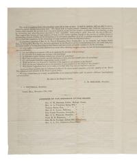[SLAVERY & ABOLITION]. BREAKER, C.M. To Planters and Other Slaveholders. Spring Hill, AL, 13 November 1849. Handbill to evangelize to enslaved people.