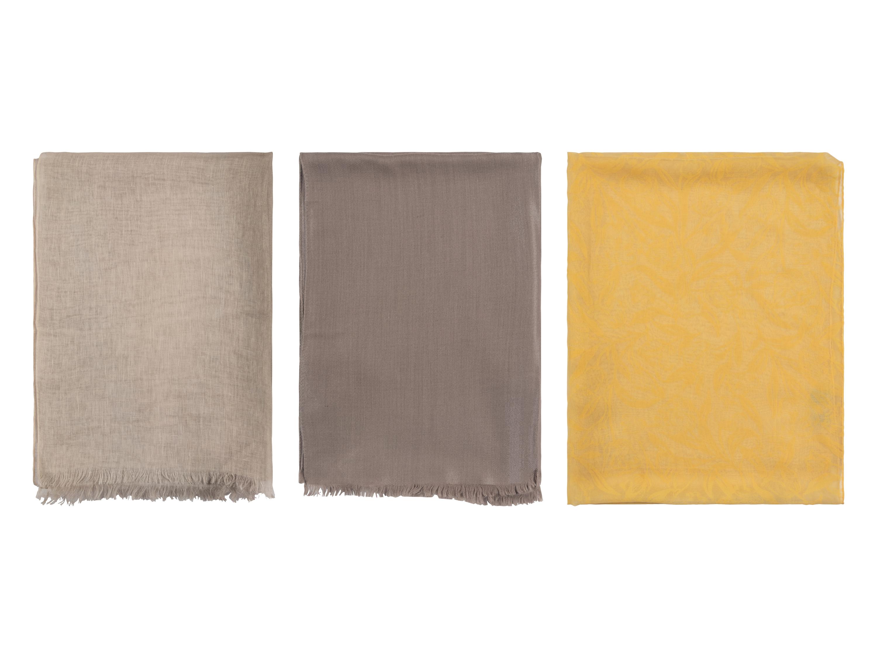 Three Scarves by Loro Piana and Brunello Cucinelli