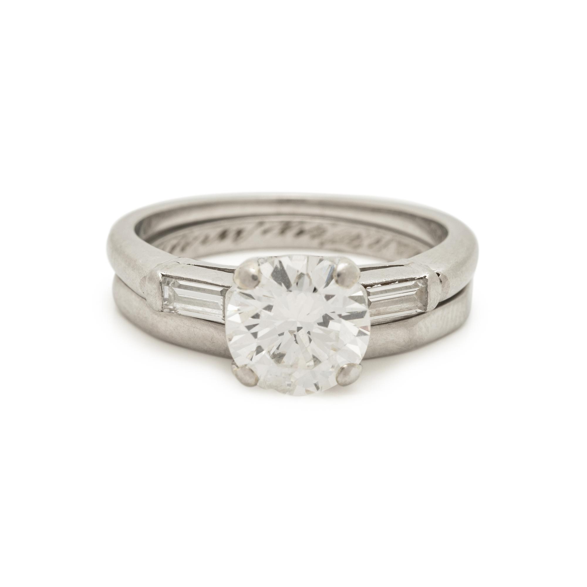 PLATINUM AND DIAMOND WEDDING SET