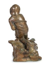 A Bronze Sculpture of Fishermen