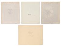 A group of four photographs ( Á la Coquille d'Or, rue de la Sourdière, 4e, 1908; Pavilion du Hanovre, boulevard des Capucines 33 , 1913; Fête du Trône , 1914; Fleurs [Boulevard Saint Michel] , 1926-1927)