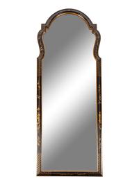 A Pair of Georgian Style Japanned Pier Mirrors