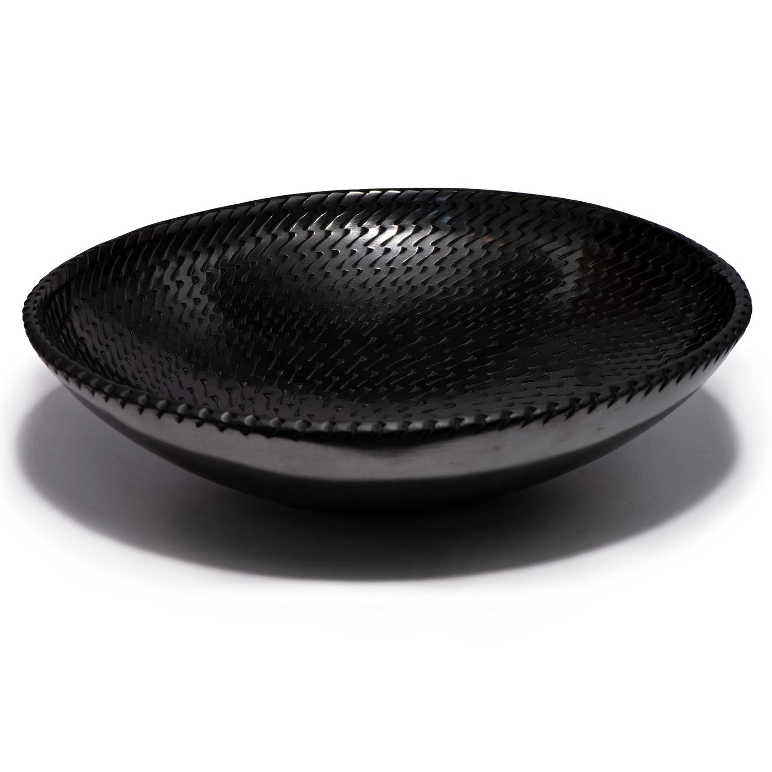 Blackware Pottery Plate