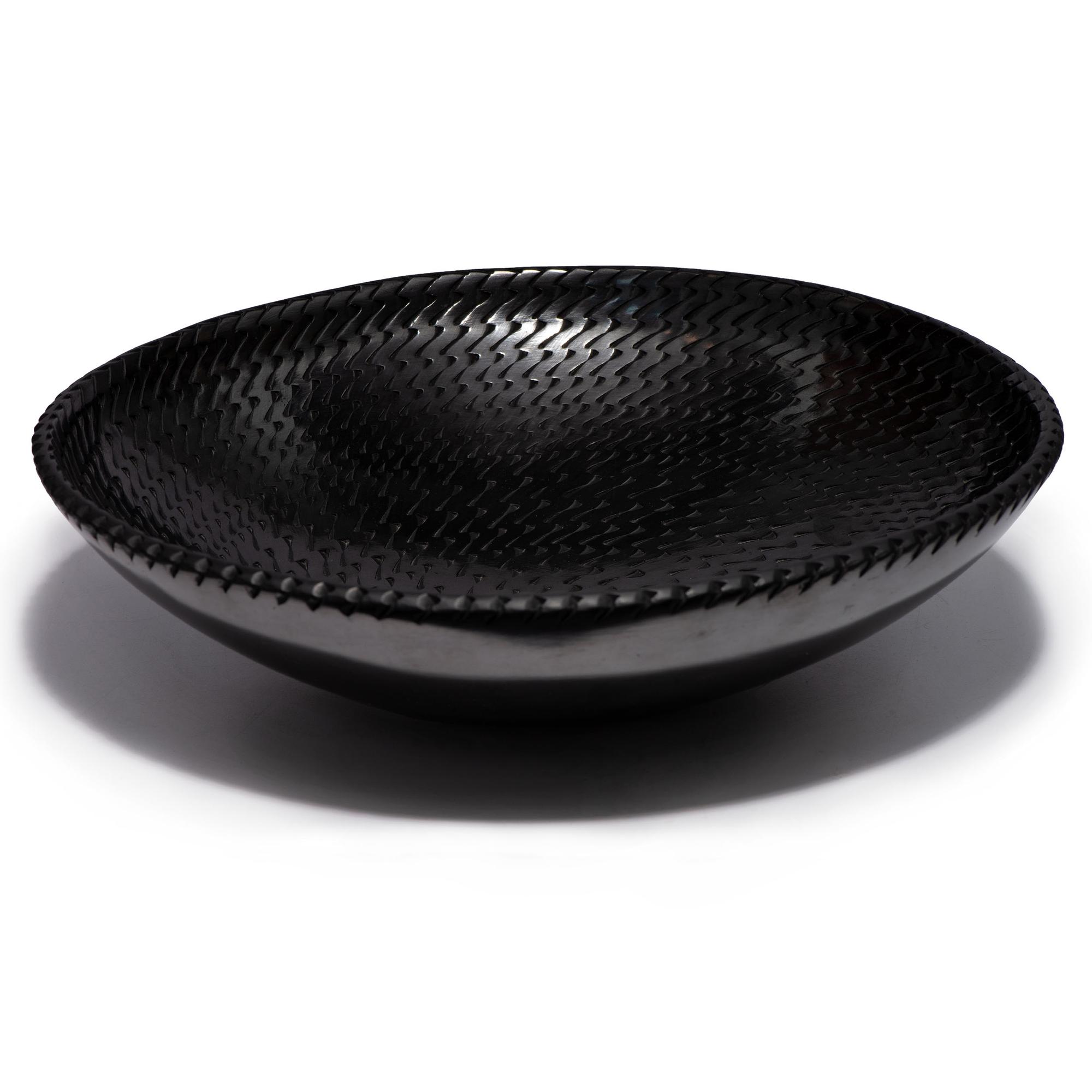 Blackware Pottery Plate