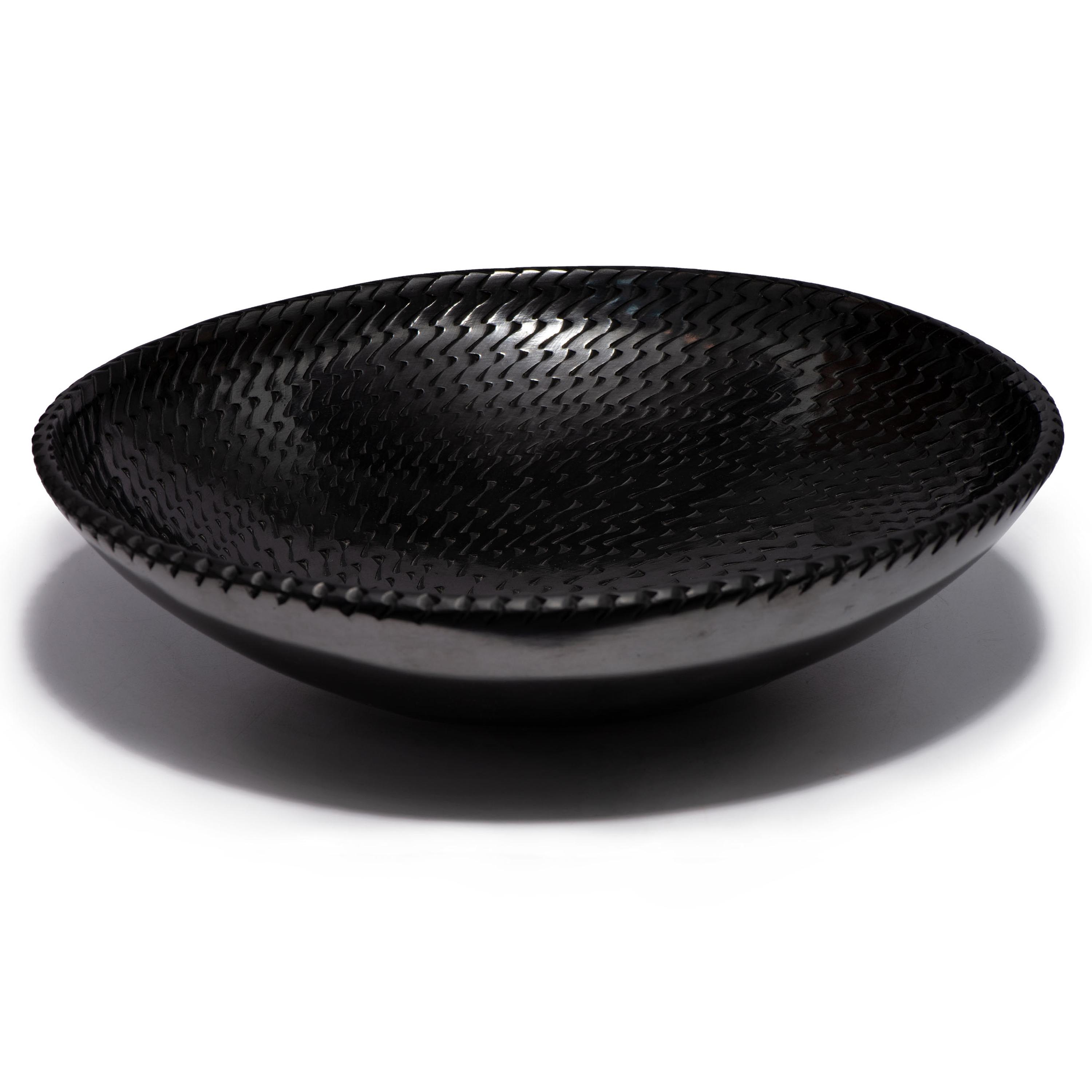 Blackware Pottery Plate