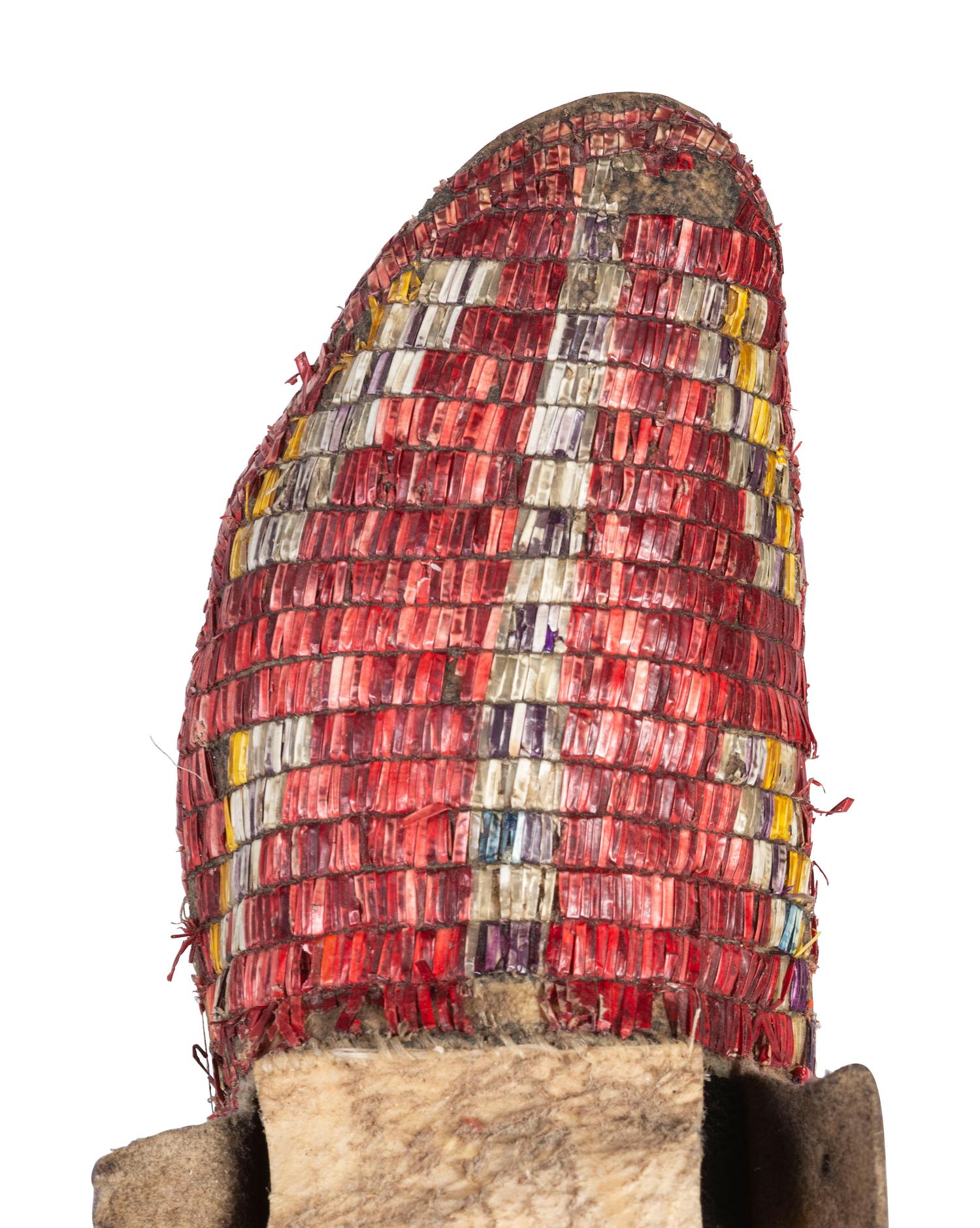 Sioux Quilled Hide Moccasins