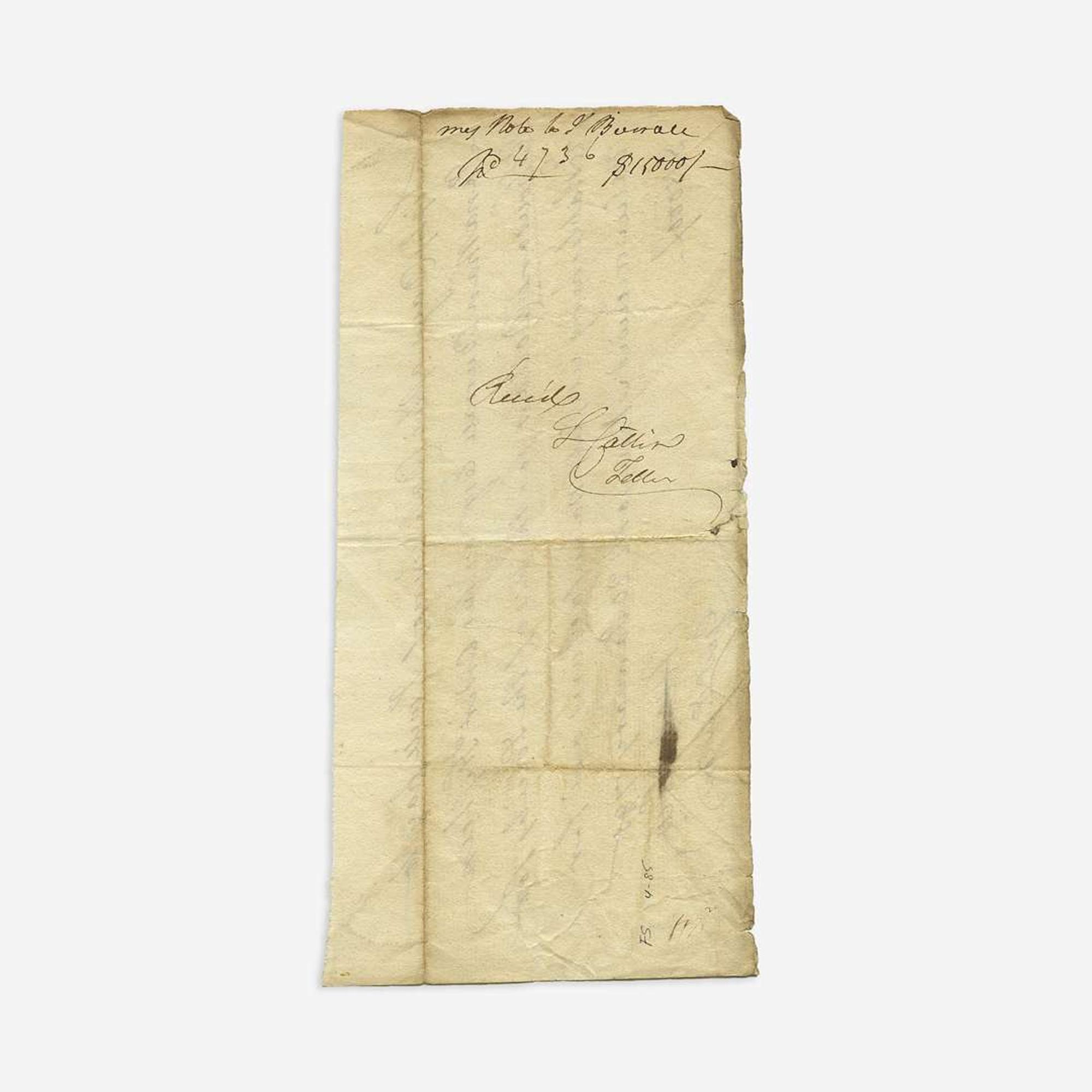 [Hamilton, Alexander] [Society for Establishing Useful Manufactures] Group of 3 Documents Relating the Society for Establishing Useful Manufactures