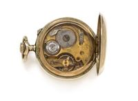 A Silver Open Face Pocket Watch with Stand, Roskopf for Cuervo Y Sobrinos, Circa 1920, 29.70 dwts.