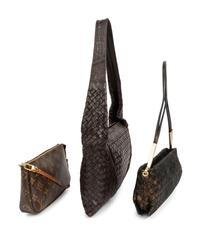 Three Designer Bags: Two Bottega Veneta, One Louis Vuitton, 1980-90s