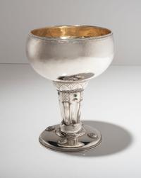Arts and Crafts Silver and Jewel Mounted Chalice, 1931