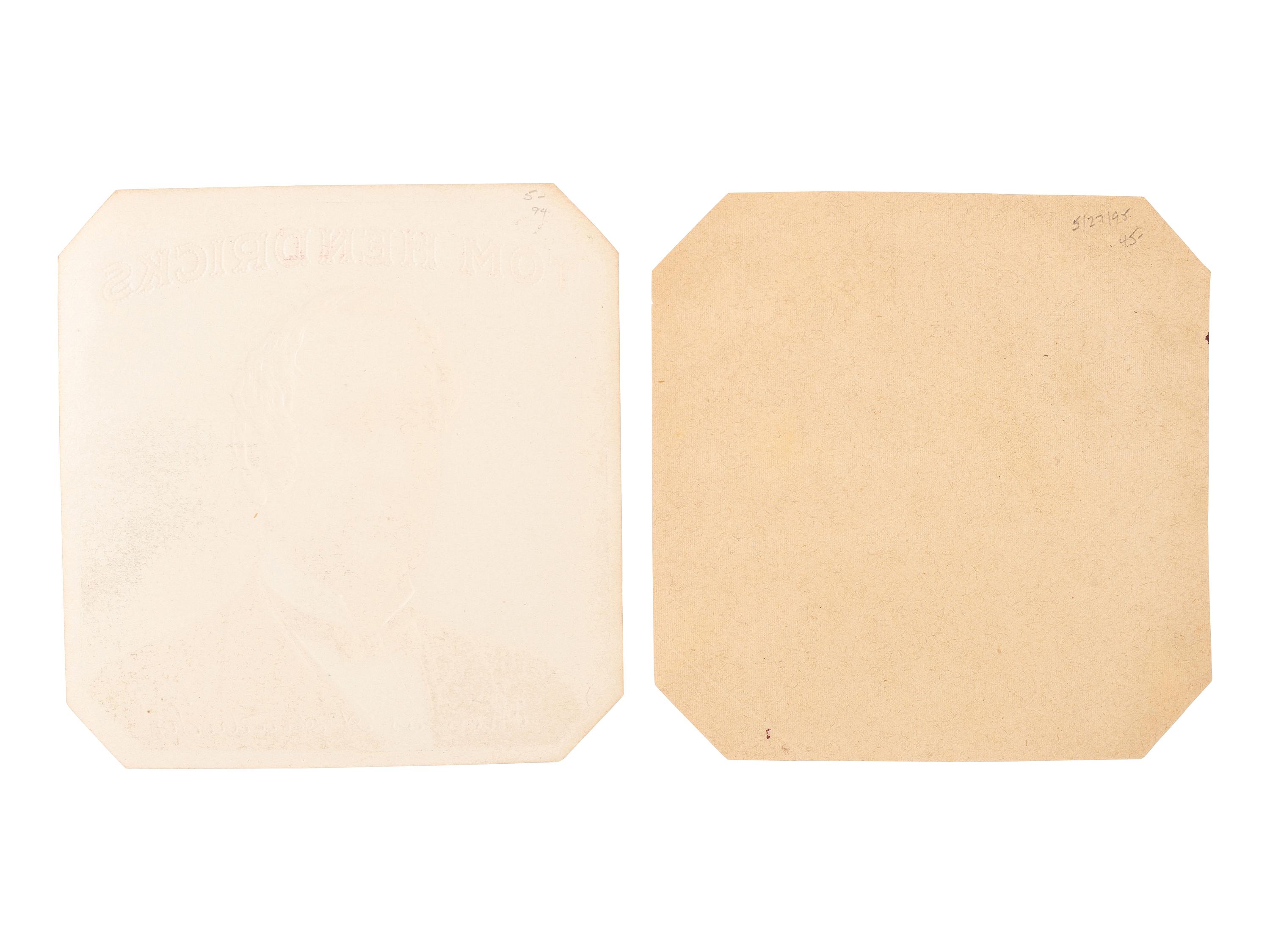 [CLEVELAND, Grover (1837-1908)] -- [HENDRICKS, Thomas (1819-1885)]. A group of cigar box labels from Cleveland and Hendricks' 1884 presidential campaign, comprising: