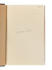 STYRON, William (1925-2006). A group of 4 works by Styron, ALL FIRST OR LIMITED EDITION, MOST SIGNED, comprising: