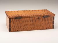 A Tiger Maple Document Box