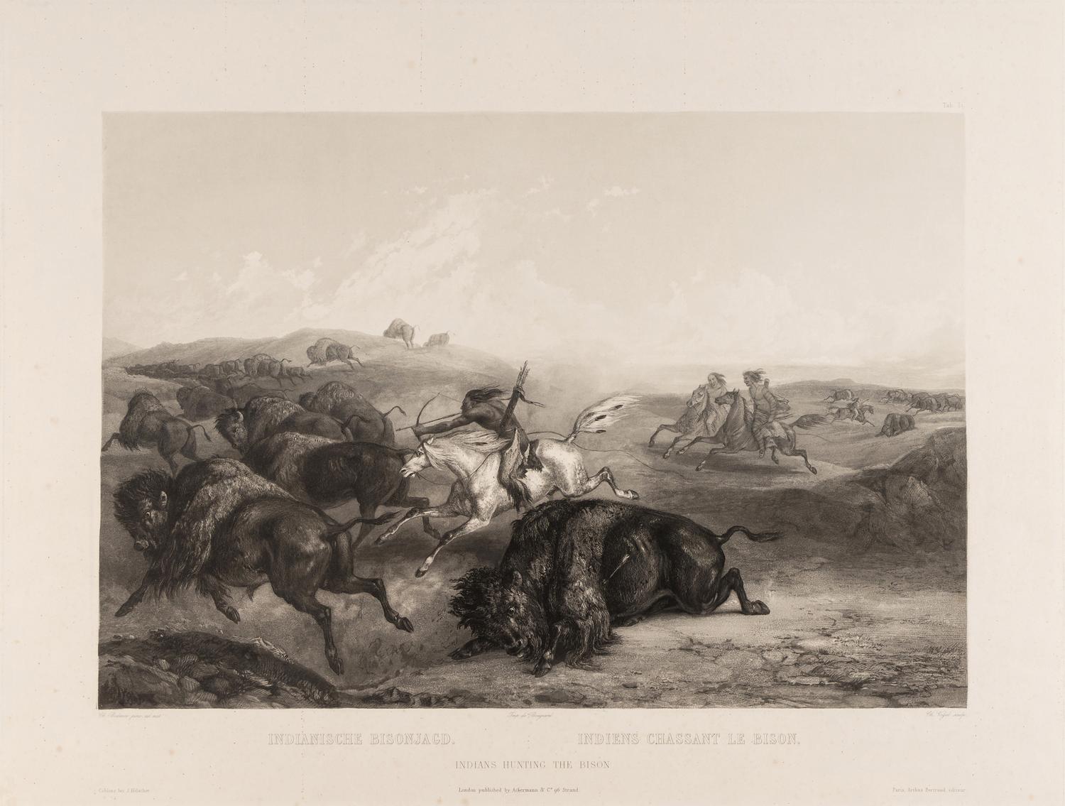 Karl Bodmer (Swiss/French 1809-1893), Set of Three Prints