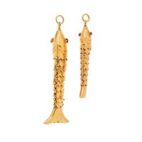 YELLOW GOLD FISH PENDANTS