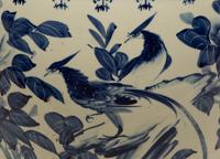 Three Chinese Blue and White Porcelain Fishbowl Jardinieres