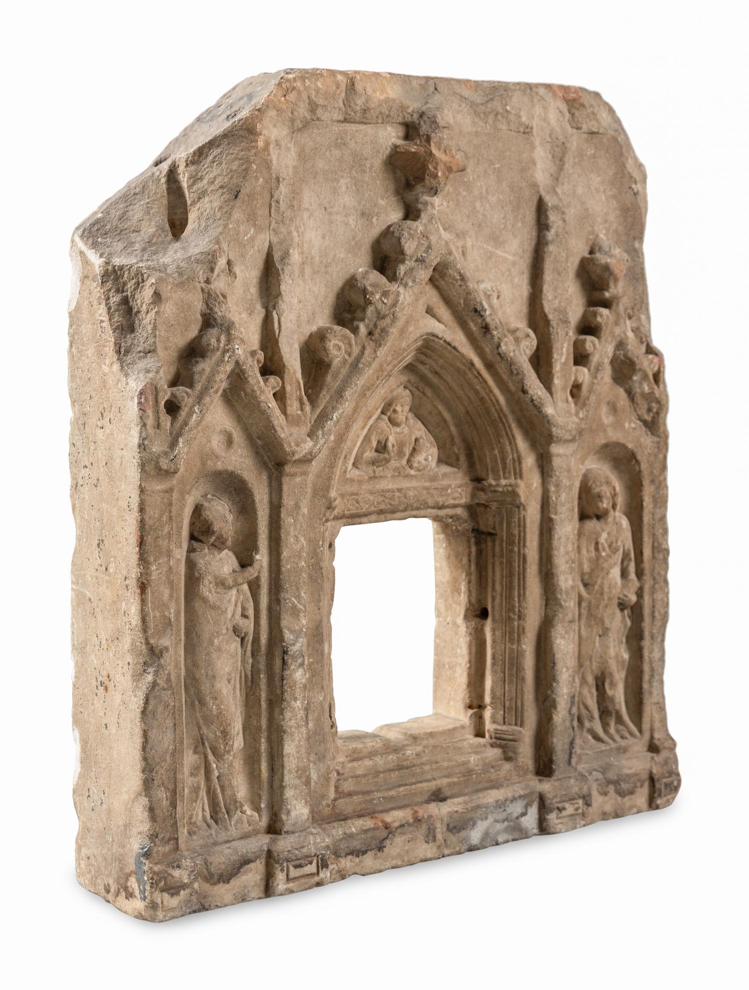 A Continental Marble Tabernacle