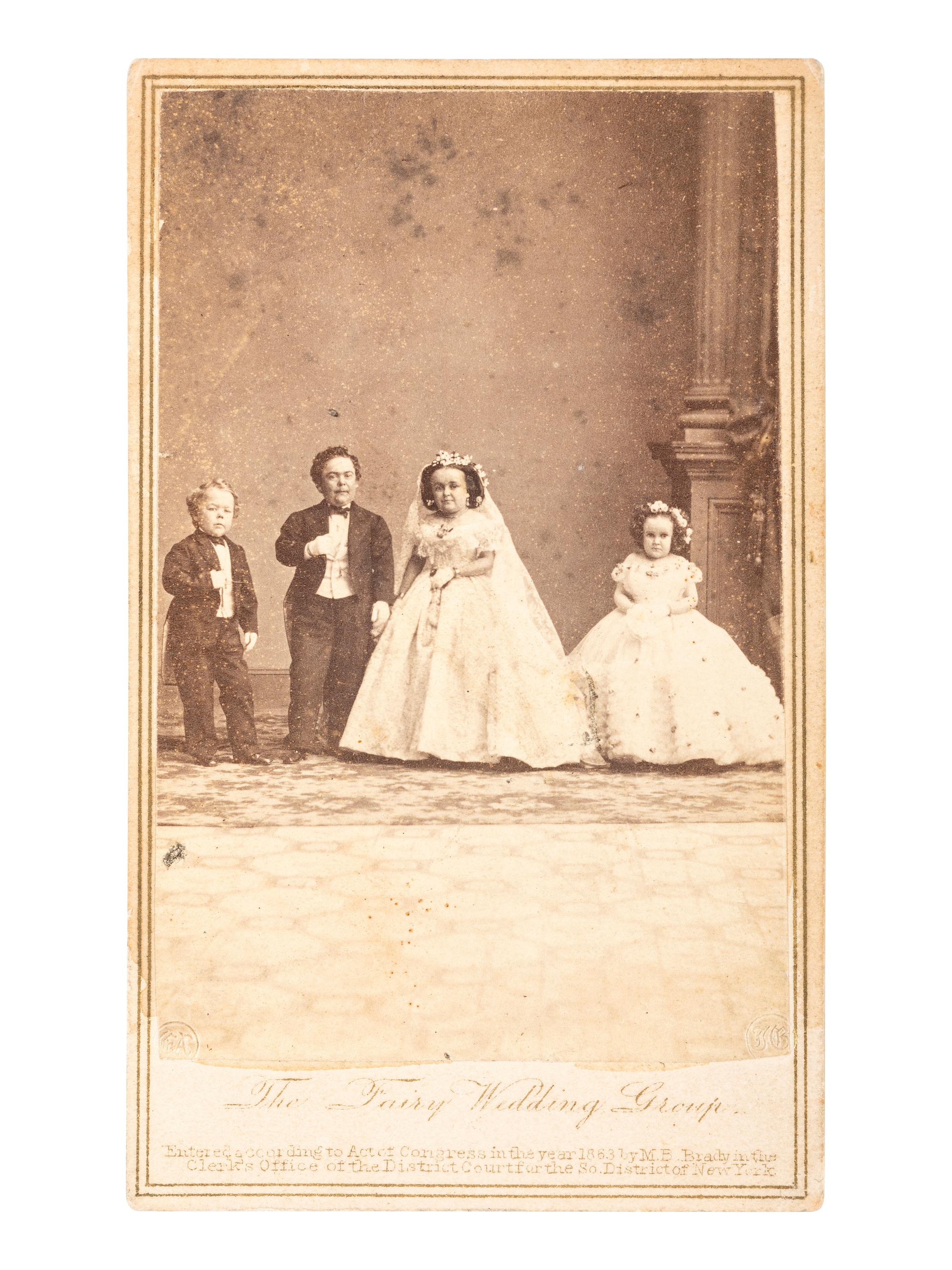America in Manuscript BARNUM, Phineas Taylor (1810-1891). Autograph album compiled and inscribed by P.T. Barnum, with signatures of Tom Thumb and Edwin Booth.