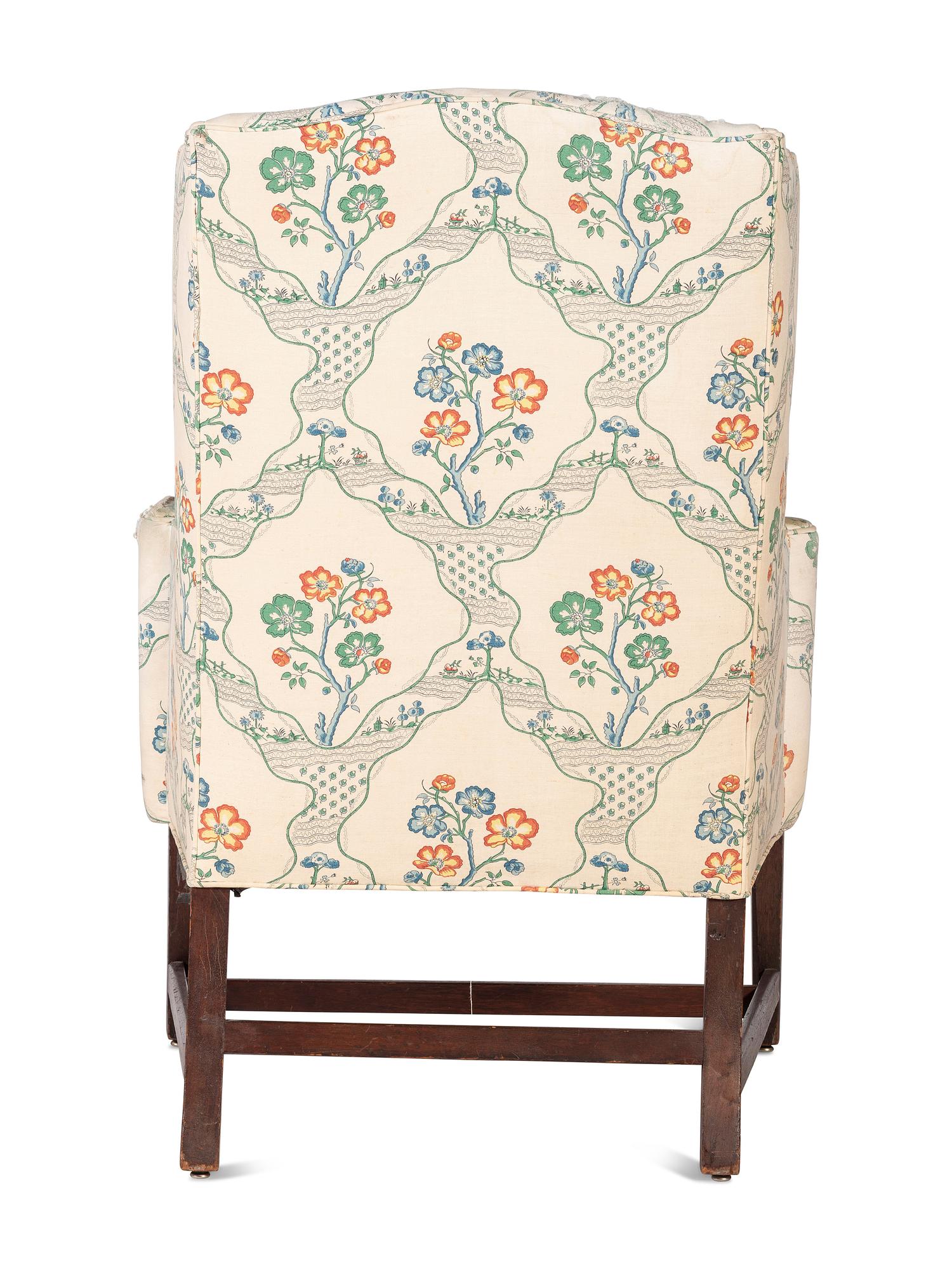 A George III Style Mahogany Easy Chair