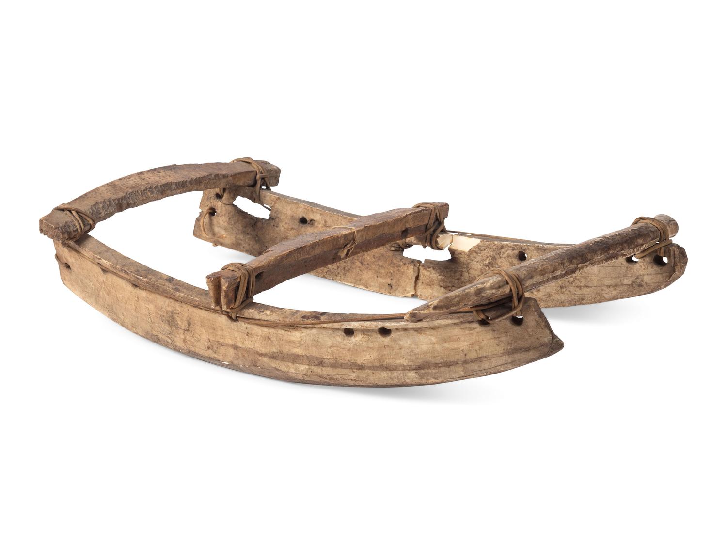 Inupiat Child's Walrus Ivory Sled