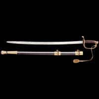 Thomas Leech & Company Floating CS Staff & Field Officers Sword with Replacement Scabbard