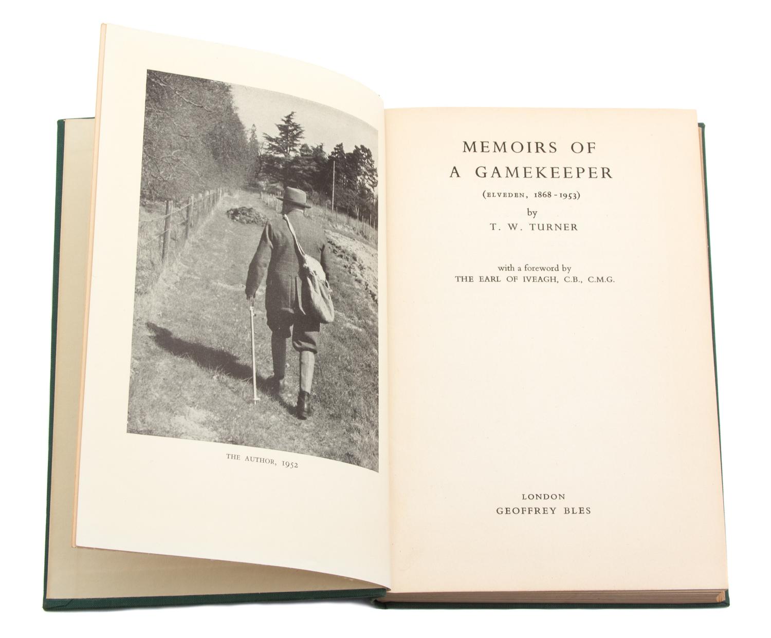 TURNER, T.W. Memoirs of a Gamekeeper.