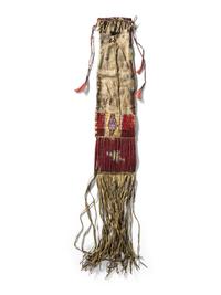 Sioux Quilled Tobacco Bag, with Buffalo