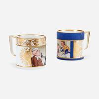 Two Oversize Royal Crown Derby Coffee Cans late 18th/early 19th century