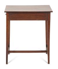 A George III Inlaid Mahogany Side Table