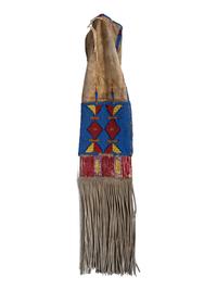 Sioux Beaded Hide Tobacco Bag