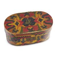 A Swedish Painted Bentwood Box
