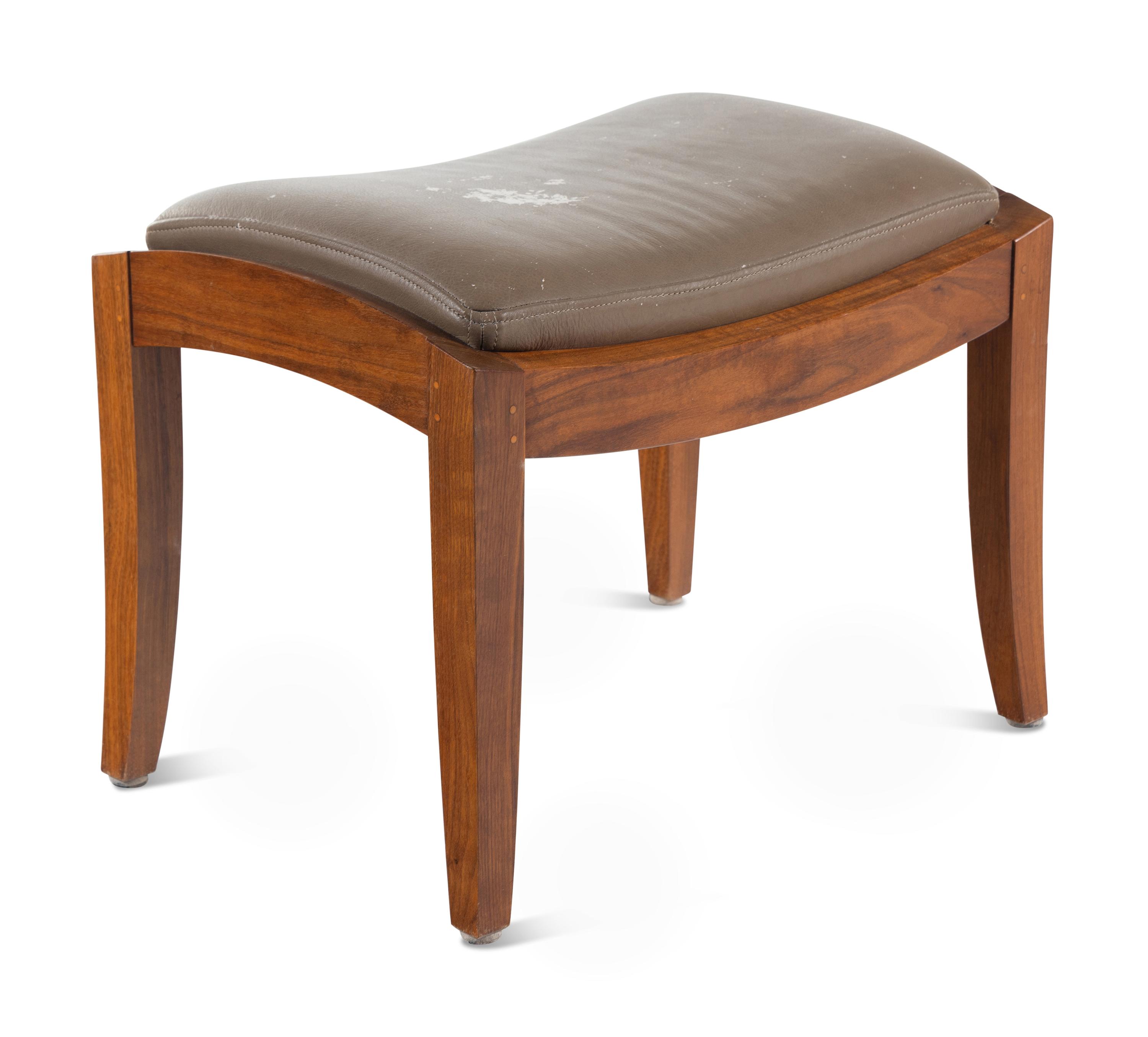Wing Chair and Ottoman, 2009 Thos. Moser Cabinetmakers, Auburn, Maine