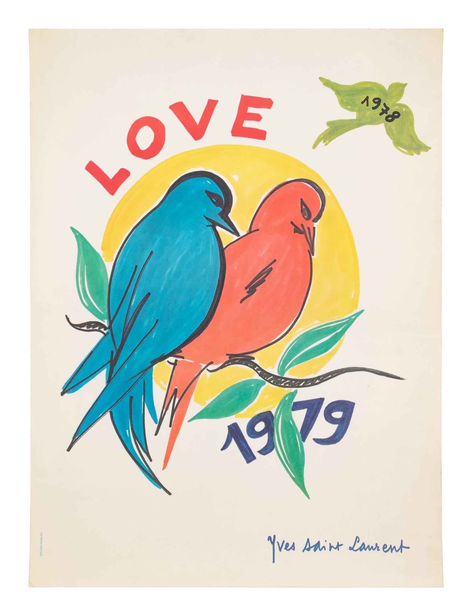 Group of Six Yves Saint Laurent Posters, 1975-83
