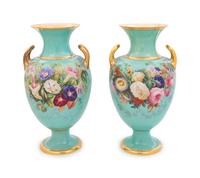 A Pair of Davenport Porcelain Vases