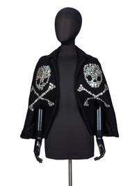 LIBERTINE, SKULL-EMBELLISHED CAPELET